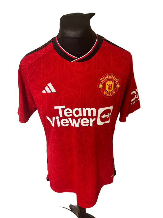 Manchester United Amad Diallo 2023-24 Home Football Shirt Large Adidas