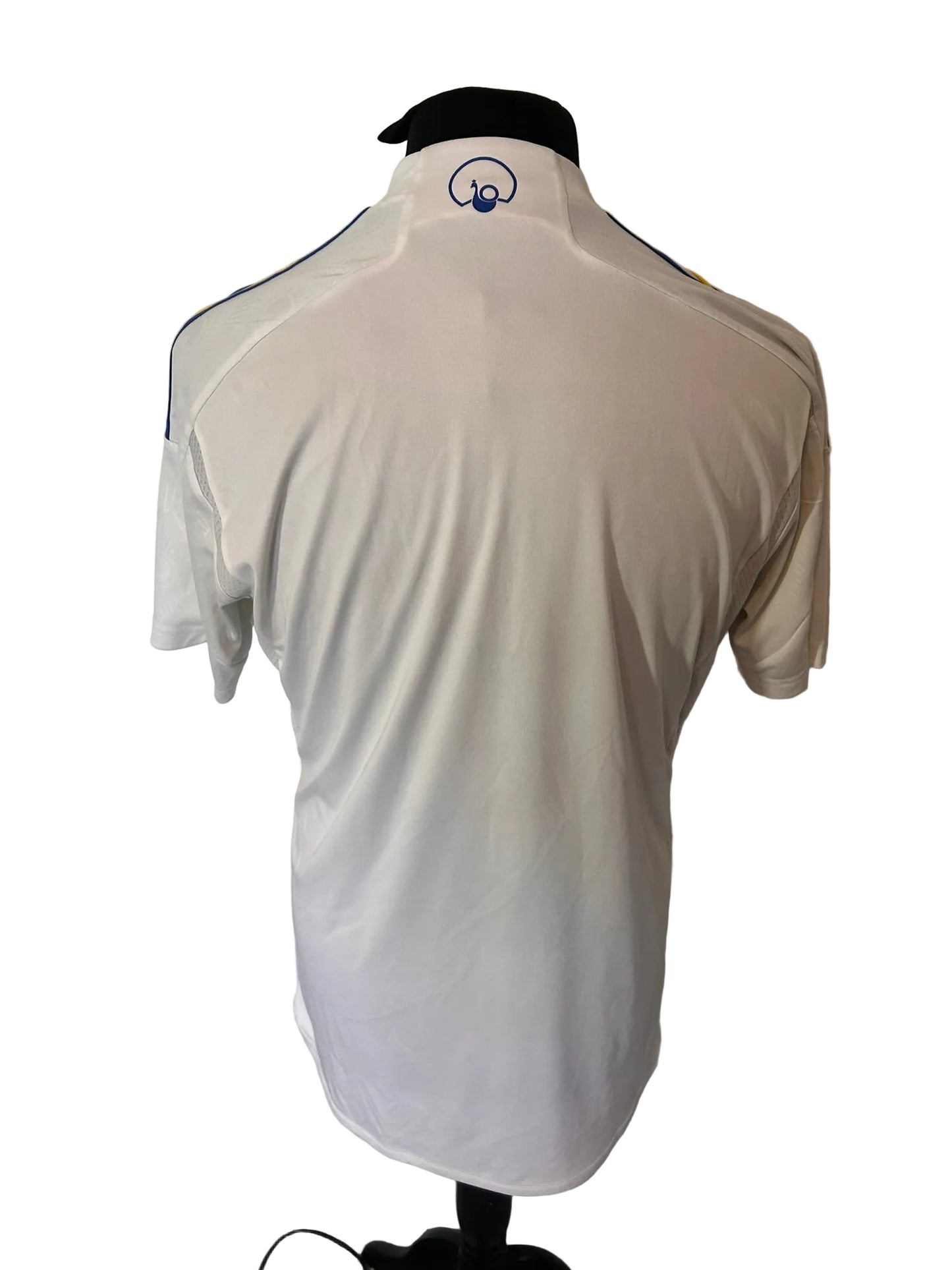 Leeds United 2023-24 home football shirt, white, Large, Adidas, back