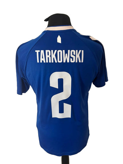 Everton 2022-23 home football shirt, blue, medium, Hummel, James Tarkowski, back