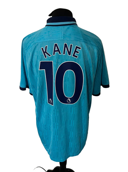 Tottenham Hotspur 2019-20 third football shirt, blue, XXL, 2XL, Nike, Harry Kane, back