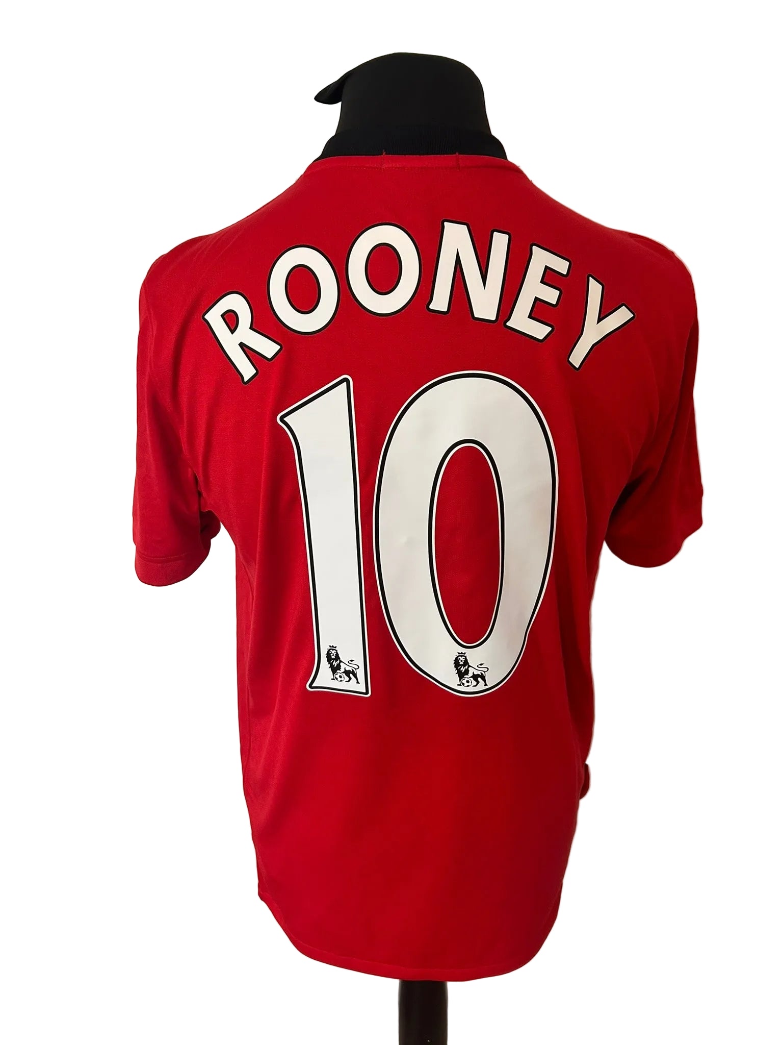 Manchester United 2009-10 home football shirt, red, medium, Nike, Wayne Rooney, back