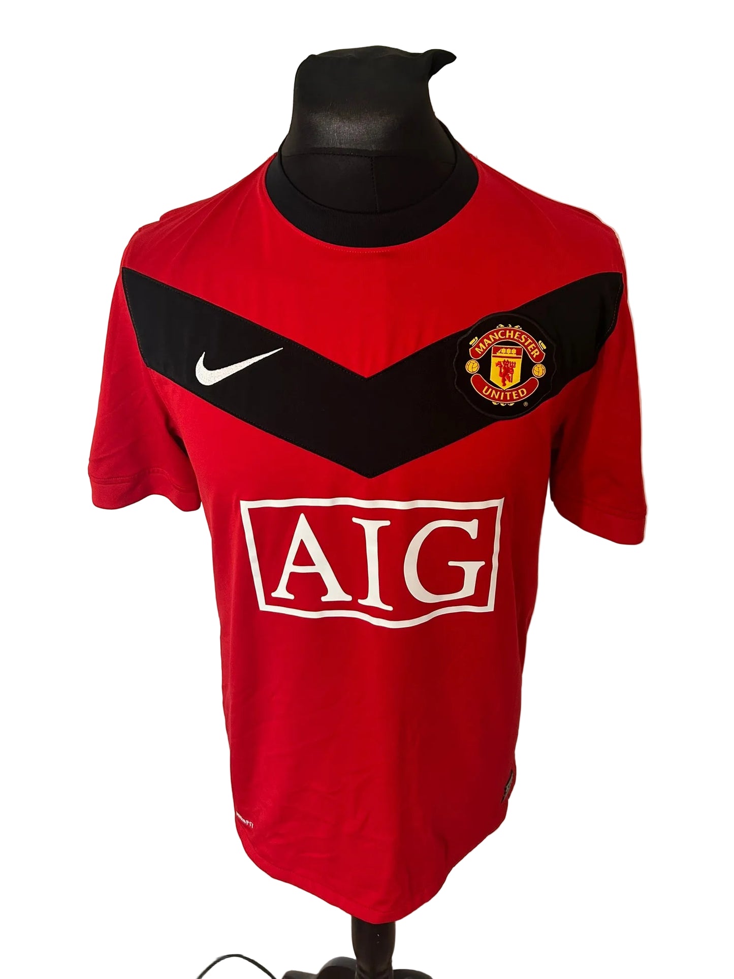 Manchester United 2009-10 home football shirt, red, medium, Nike, Wayne Rooney, front