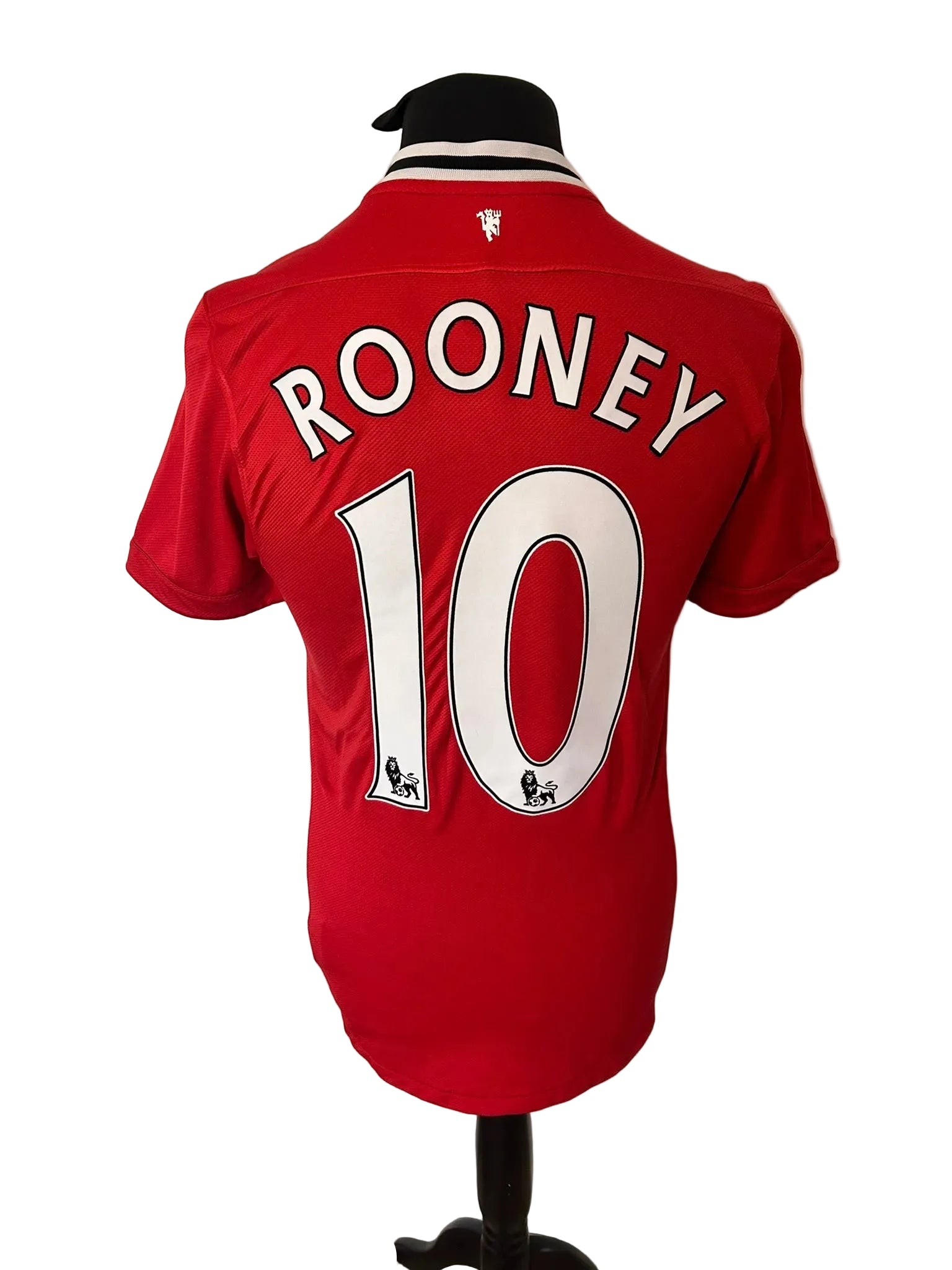 Manchester United 2011-12 home football shirt, red, small, Nike, Wayne Rooney, back