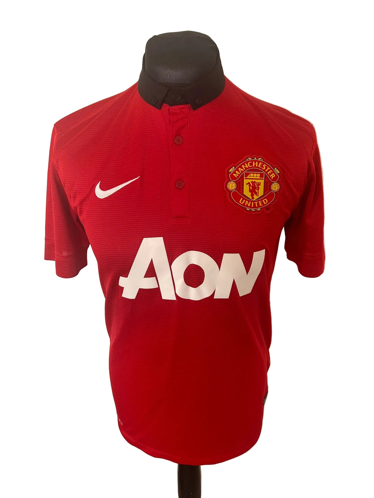 Manchester United 2013-14 home football shirt, red, medium, Nike, Wayne Rooney, front