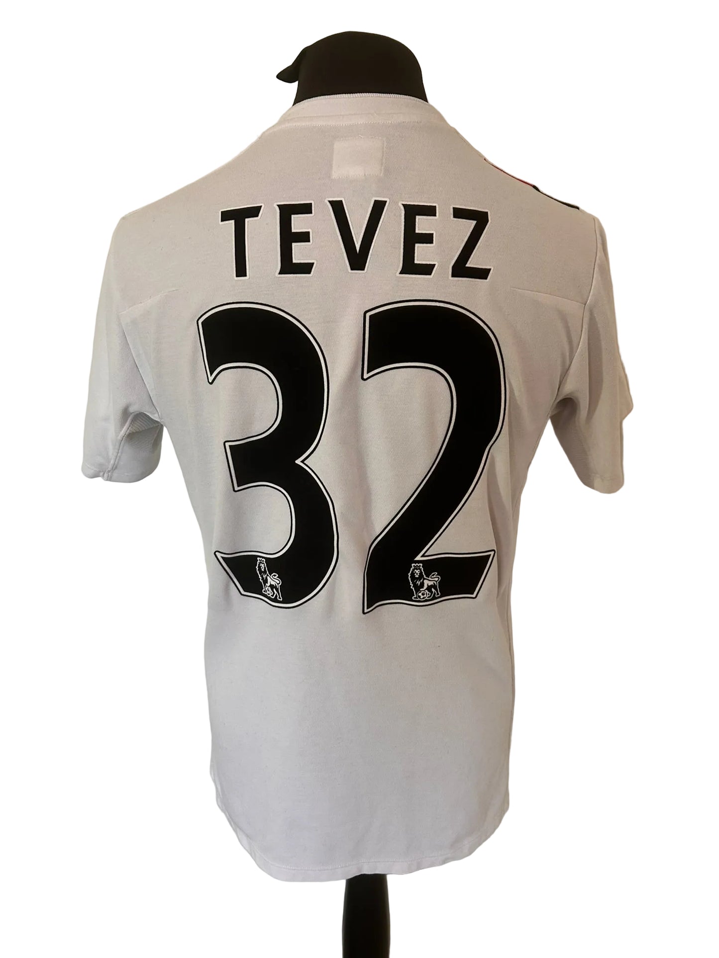 Manchester City 2009-11 third football shirt, white, medium, Umbro, Carlos Tevez, back