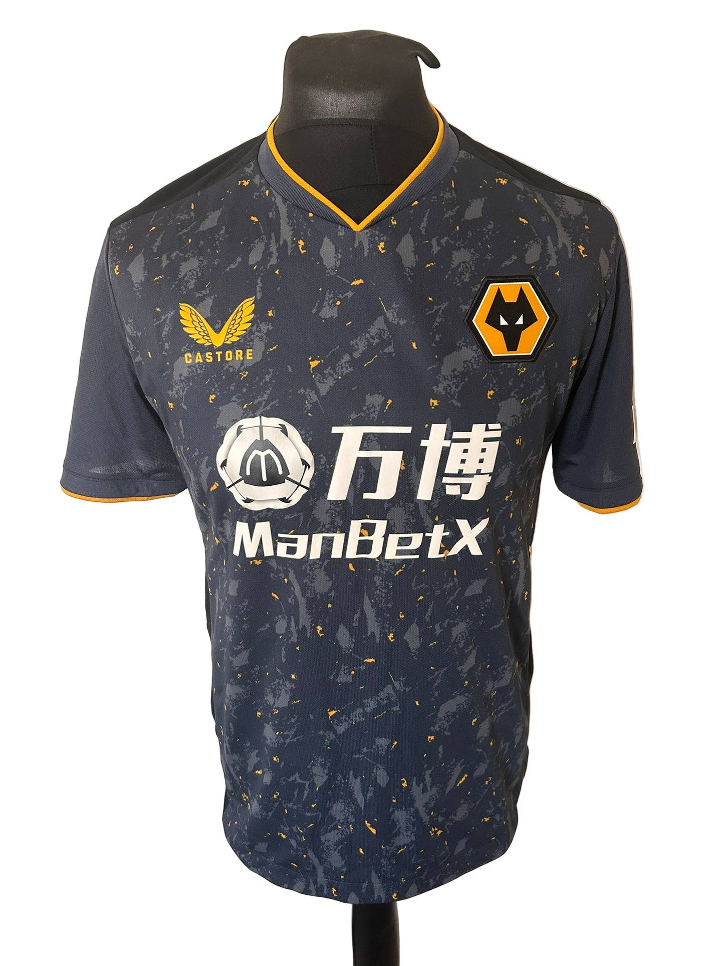 Wolverhampton Wanderers Wolves 2021-22 Away Football Shirt Medium Castore
