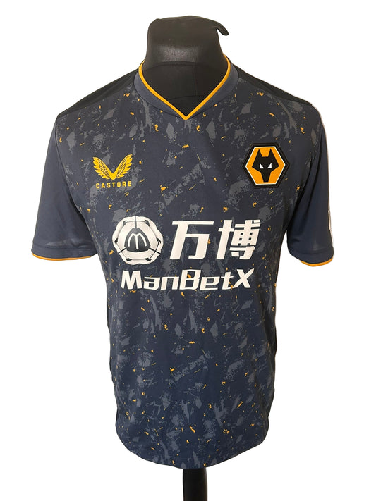 Wolverhampton Wanderers Wolves 2021-22 Away Football Shirt Medium Castore