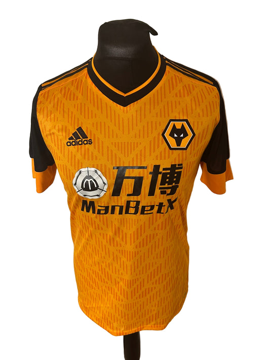 Wolverhampton Wanderers Wolves 2020-21 Home Football Shirt Small Adidas