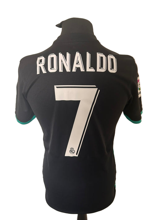 Real Madrid Cristiano Ronaldo 2017-18 Away Football Shirt Small Adidas
