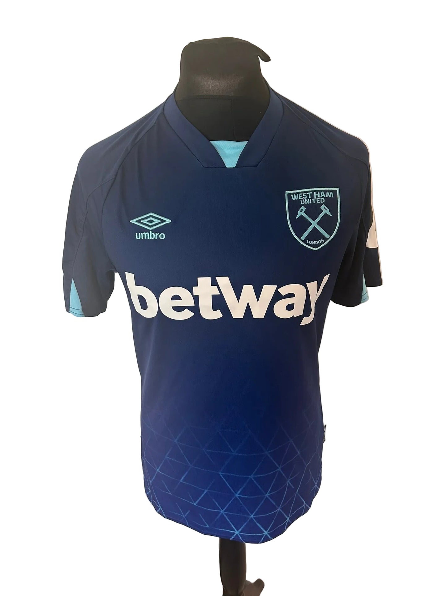 West Ham United 2023-24 third football shirt, navy, medium, Umbro, front