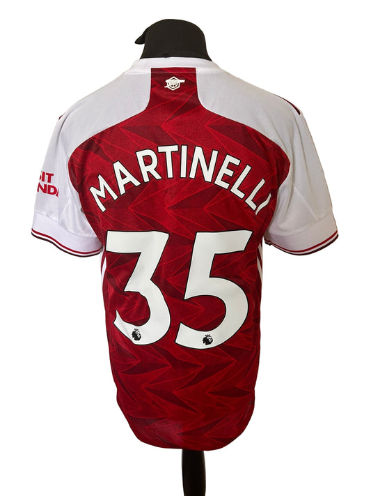 Arsenal Gabriel Martinelli 2020-21 Home Football Shirt Large Adidas