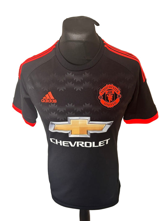 Manchester United Wayne Rooney 2015-16 Third Football Shirt Small Adidas