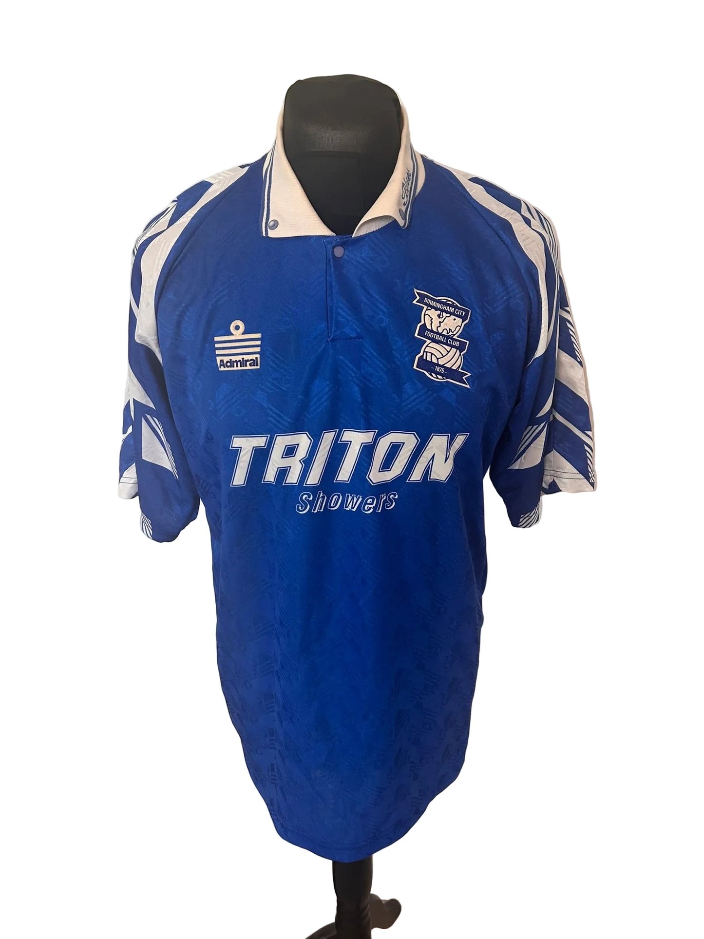 Birmingham City 1993-94 home football shirt, blue, Large, Admiral, front