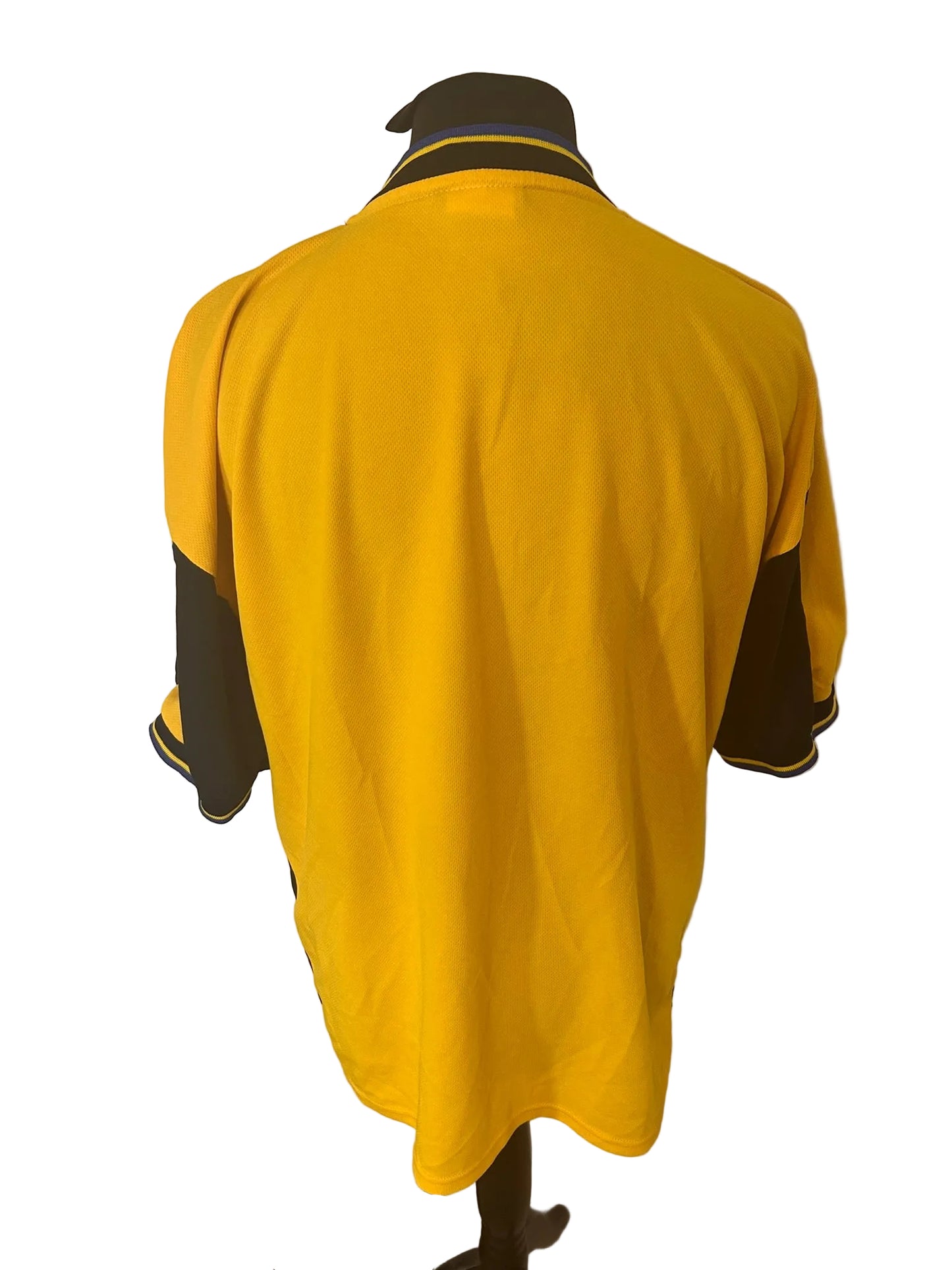 Birmingham City 1997-98 away football shirt, yellow, Extra Large, XL, Pony, back