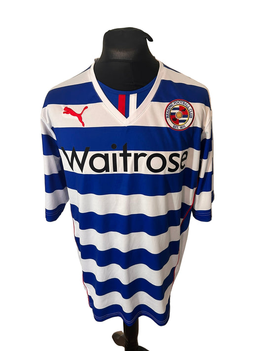 Reading 2013-14 home football shirt, Puma, Extra Large, XL , blue and white, front