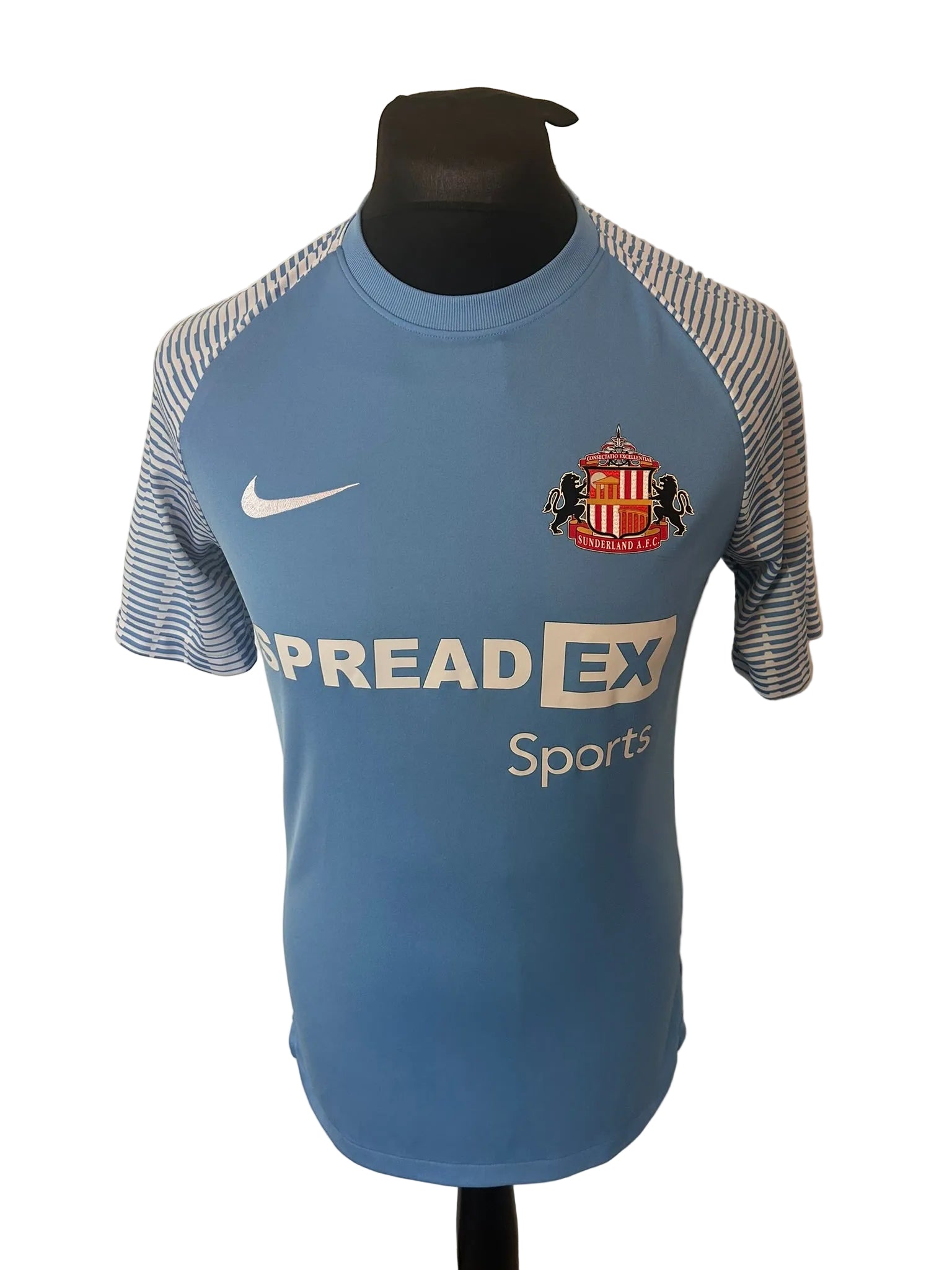Sunderland 2022-23 away football shirt, blue, medium, Nike, front