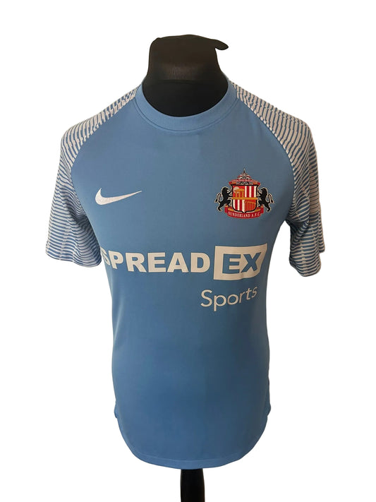 Sunderland 2022-23 away football shirt, blue, medium, Nike, front