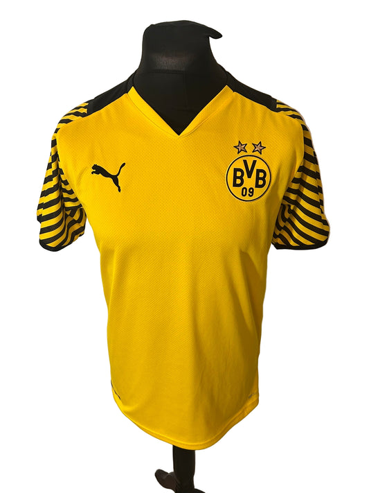 Borussia Dortmund 2021-22 home football shirt, Puma, medium, yellow and black, front