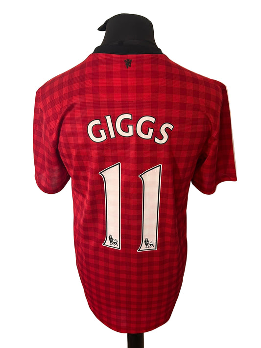 Manchester United 2012-13 home football shirt, Ryan Giggs, Umbro, medium, red, back