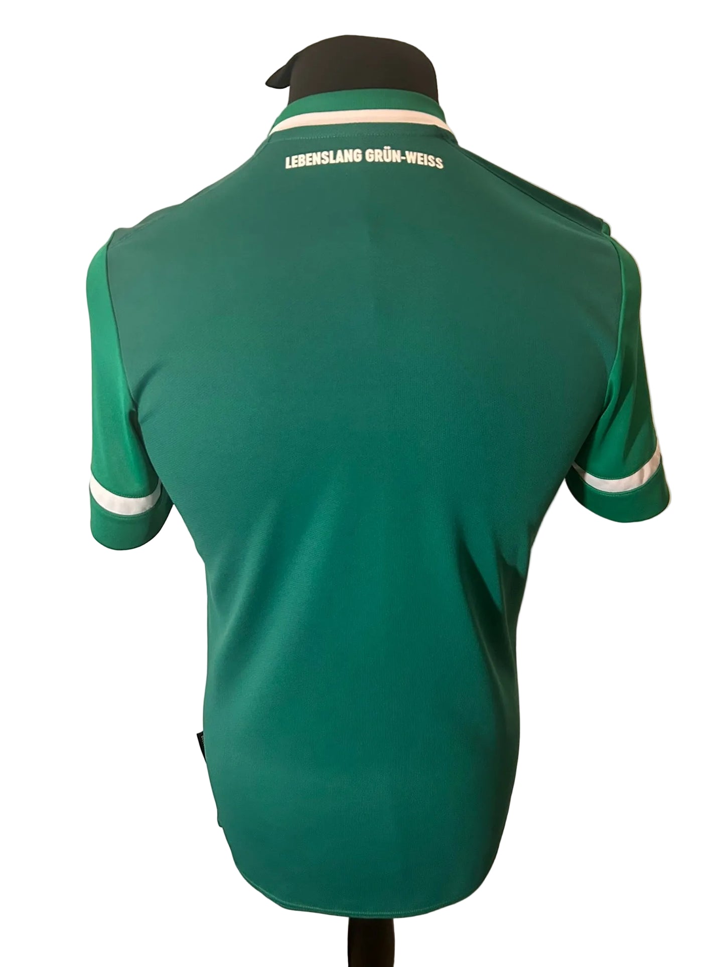 Werder Bremen 2021-22 home football shirt, green, small, Umbro, back