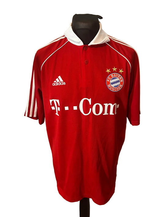 Bayern Munich 2006-07 home football shirt, red, Large, Adidas, front