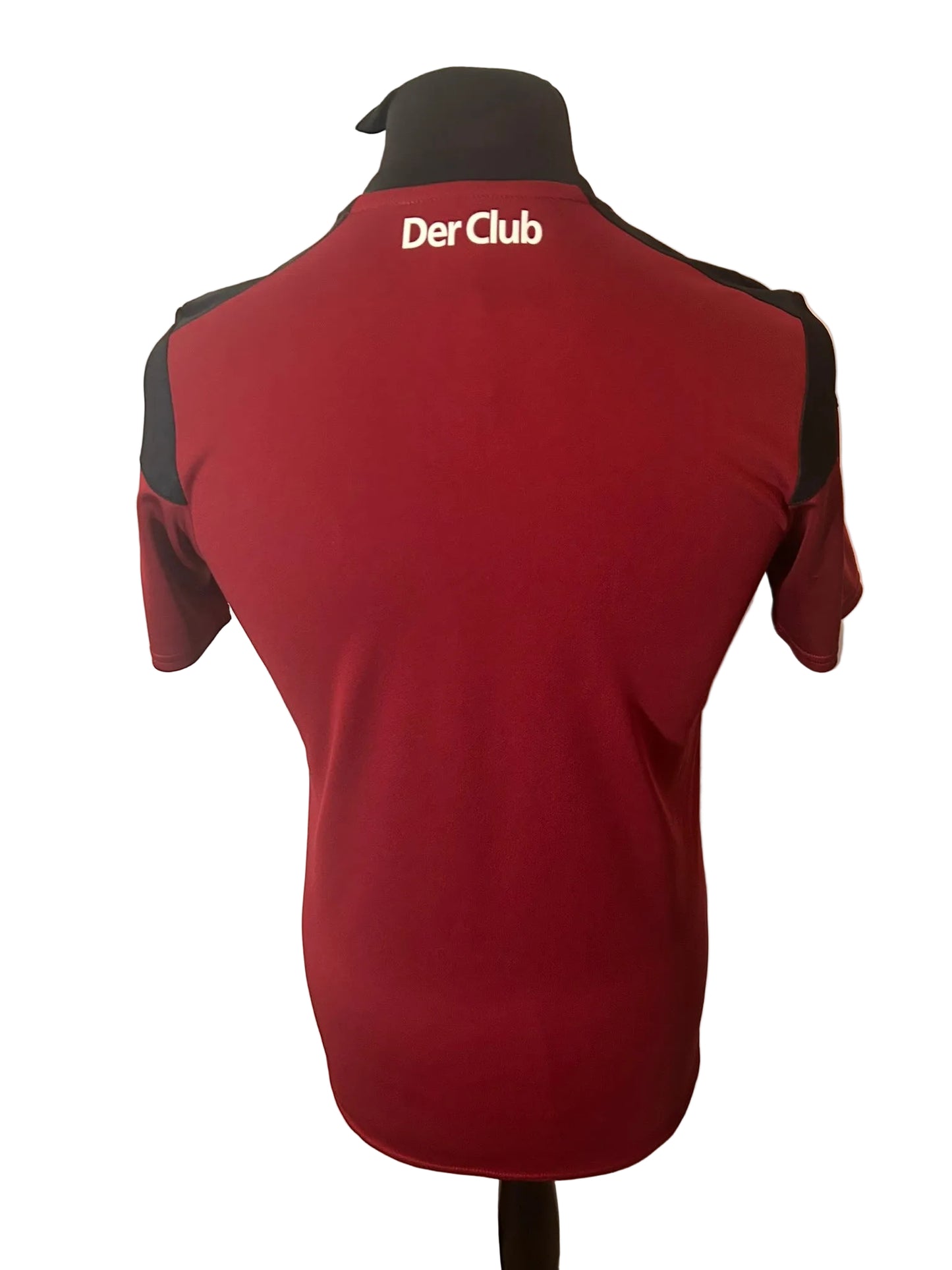 Nurnberg 2020-21 home football shirt, red and black, small, Umbro, back