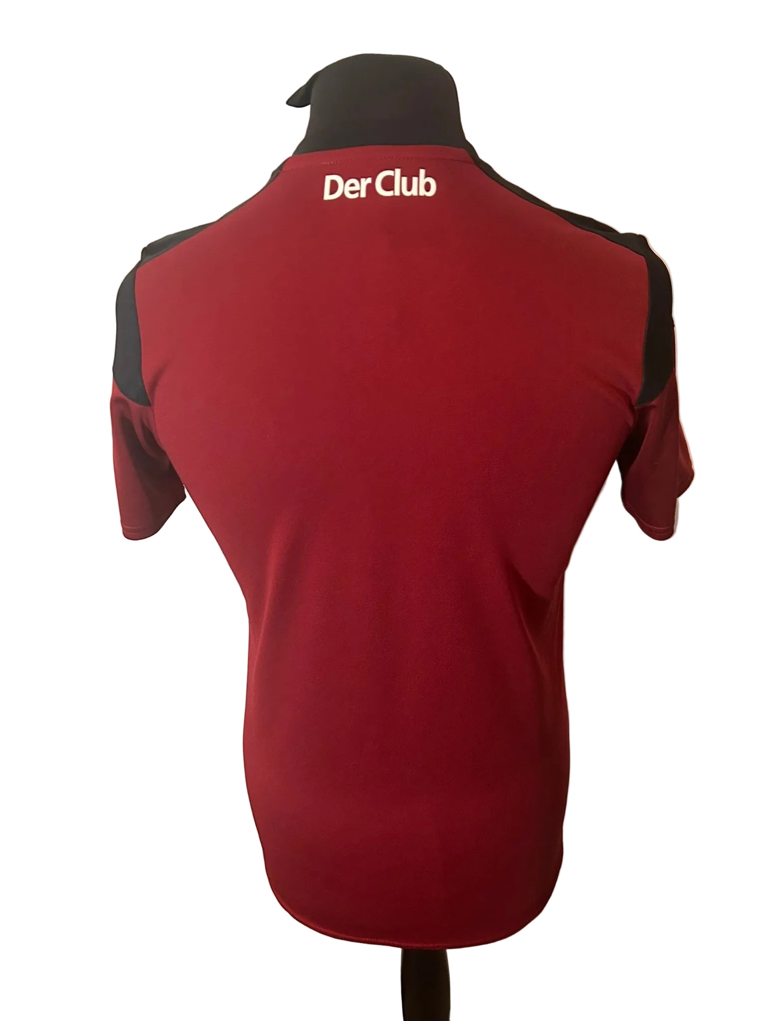 Nurnberg 2020-21 home football shirt, red and black, small, Umbro, back