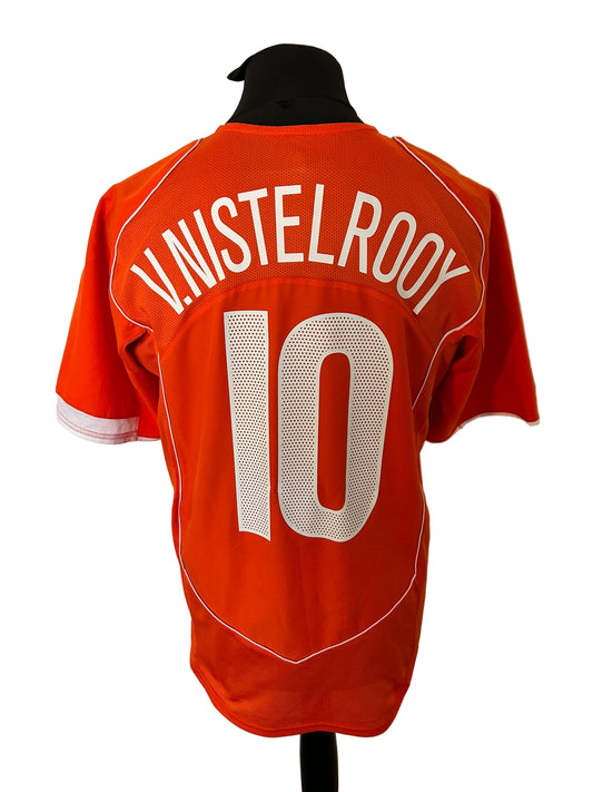 Netherlands 2004-06 home football shirt, Ruud Van Nistelrooy, Nike, medium, orange, back