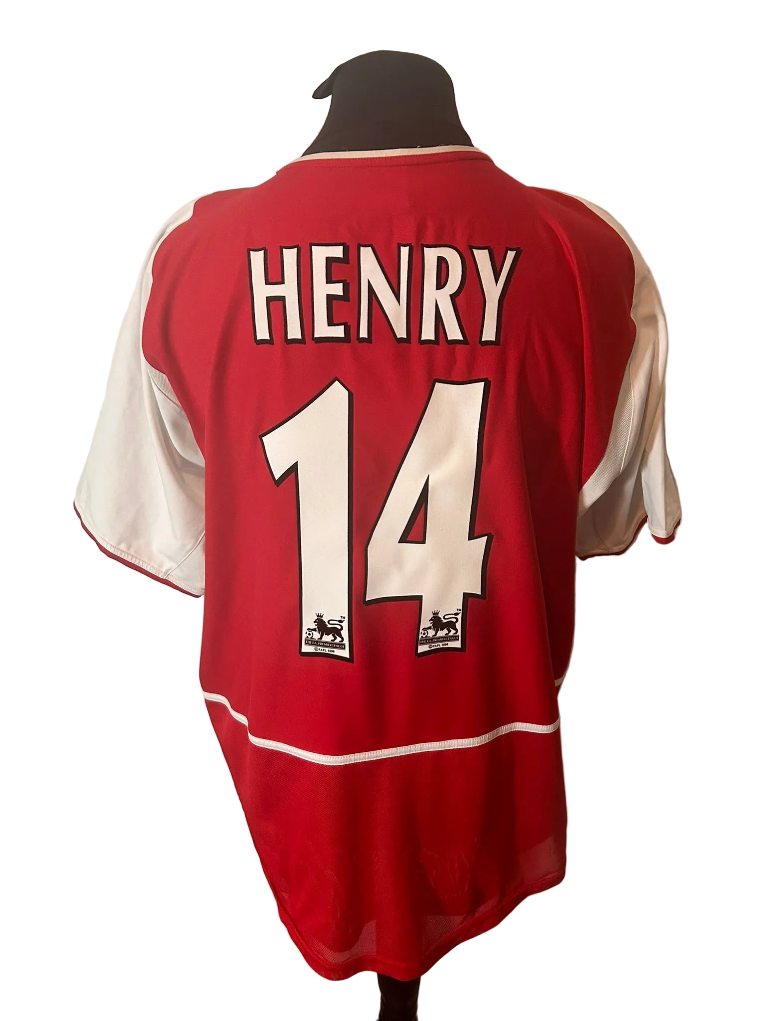 Arsenal 2002-04 home football shirt, red, Extra Large, XL, Nike, Thierry Henry, back