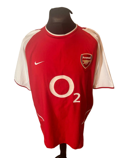 Arsenal 2002-04 home football shirt, red, Extra Large, XL, Nike, Thierry Henry, front