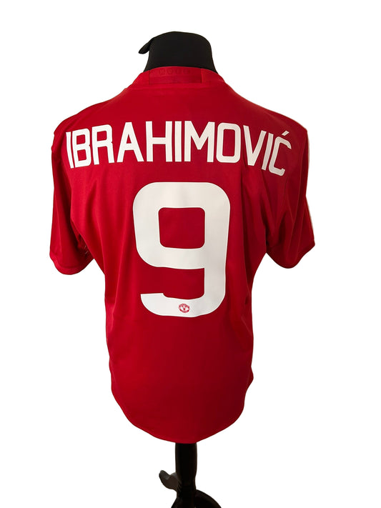 Manchester United 2016-17 home football shirt, Zlatan Ibrahimovic, Adidas, large, red, back