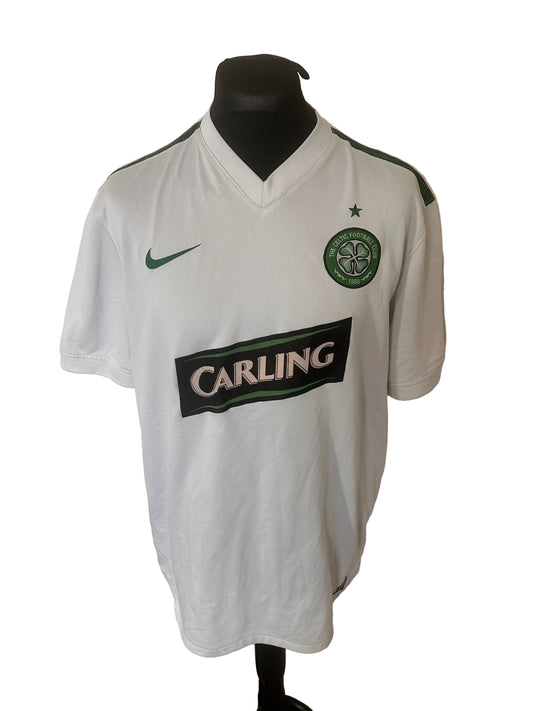 Celtic 2009-10 third football shirt, Nike, extra large, XL, white, front