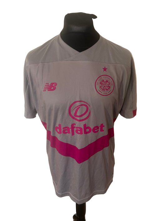 Celtic 2019-20 third football shirt, New Balance, large, grey, front