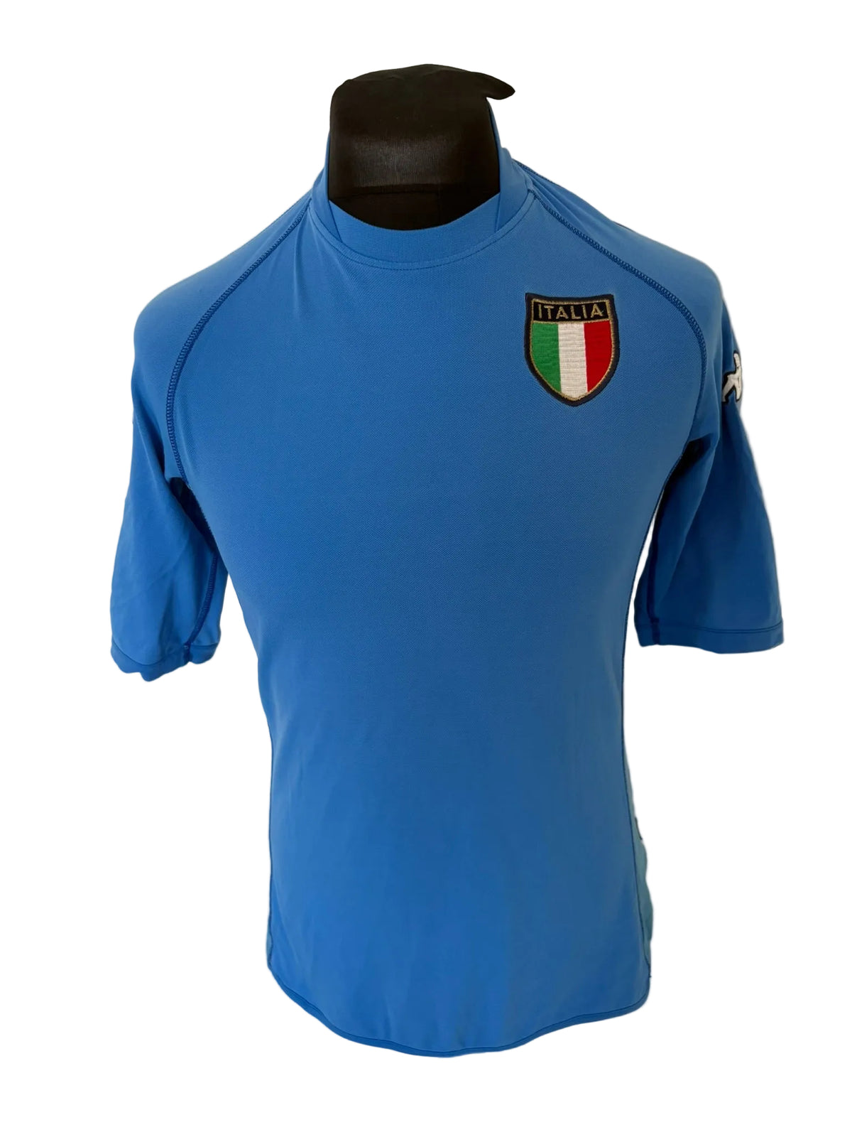 Italy 2002 home football shirt, blue, Large, Kappa, front