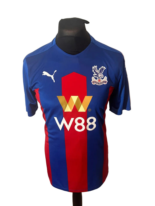 Crystal Palace 2020-21 home football shirt, red and blue, medium, Puma, front