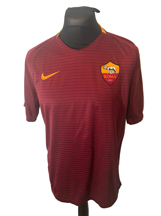 Roma 2016-17 home football shirt, red, Large, Nike, front