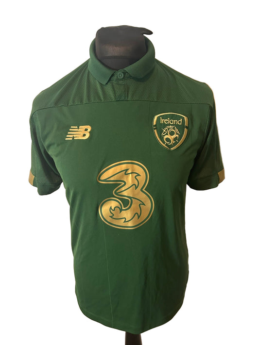 Republic of Ireland 2019-20 home football shirt, New Balance, medium, green, front