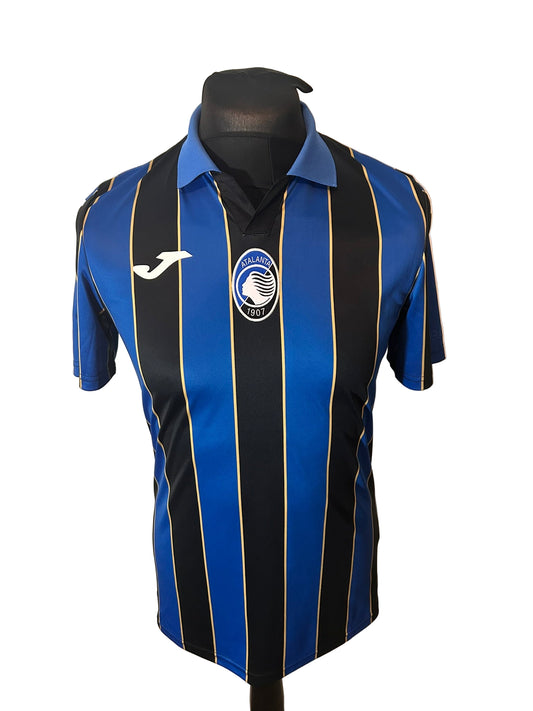 Atalanta 2021-22 home football shirt, Joma, small, blueand black, front