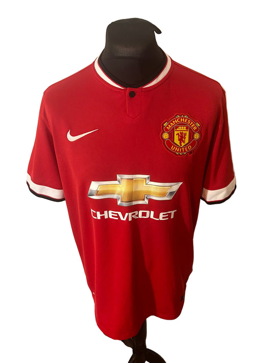 Manchester United 2014-15 home football shirt, Wayne Rooney, Nike, large, red, front