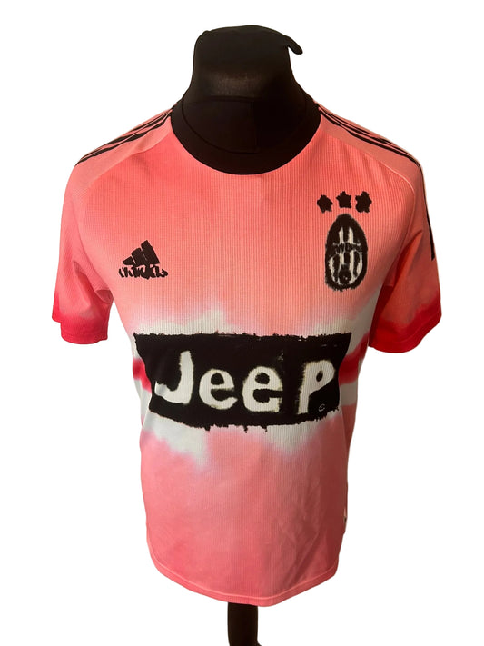 Juventus 2020-21 fourth football shirt, pink, small, Adidas, Human Race, Paulo Dybala, front