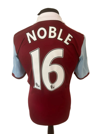 West Ham United 2013-14 home football shirt, claret, small, Adidas, Mark Noble, back