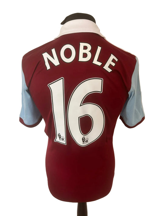 West Ham United 2013-14 home football shirt, claret, small, Adidas, Mark Noble, back