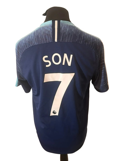 Tottenham Hotspur 2018-19 away football shirt, navy, Large, Nike, Son Heung-min, back