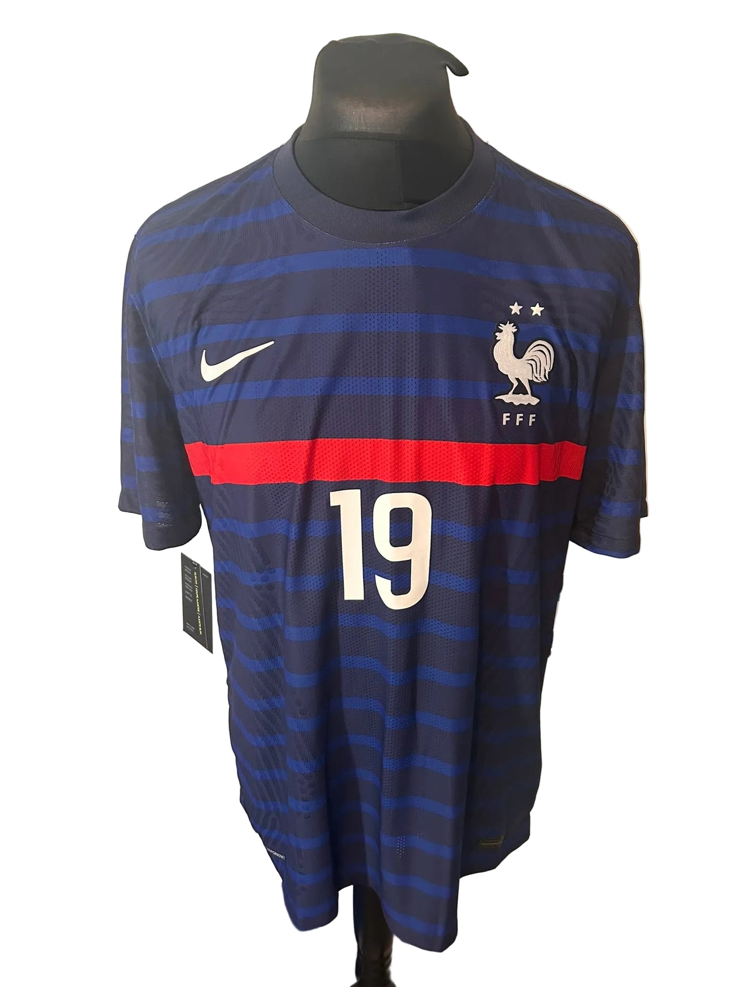 France 2020-21 home football shirt, navy, Extra Large, XL, Nike, Karim Benzema, front