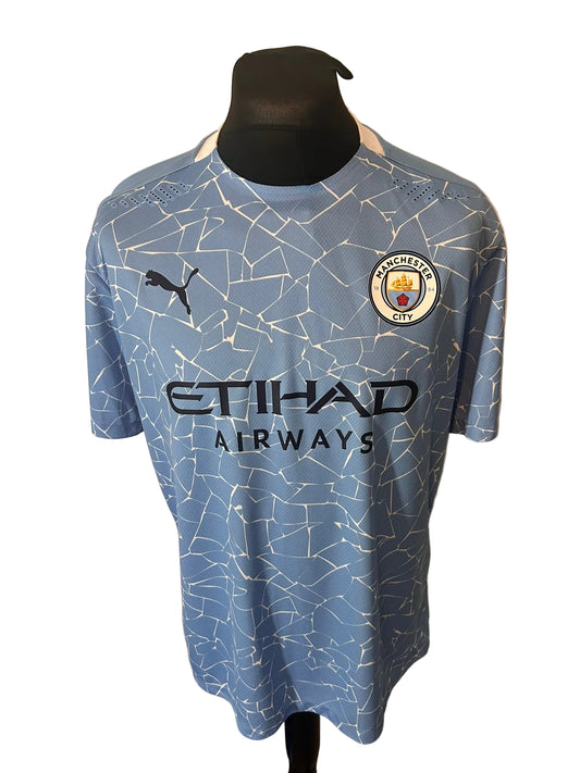 Manchester City 2020-21 home football shirt, blue, Extra Large, XL, Puma, Ilkay Gundogan, front