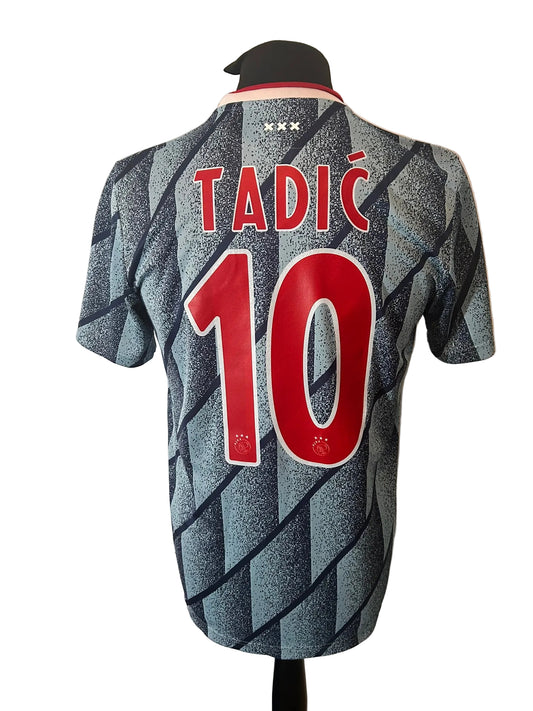 Ajax 2020-21 away football shirt, blue, medium, Adidas, Dusan Tadic, back