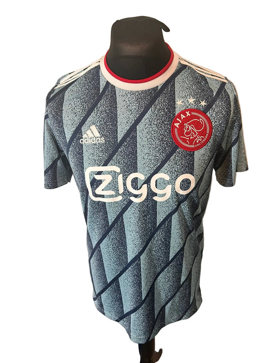 Ajax 2020-21 away football shirt, blue, medium, Adidas, Dusan Tadic, front