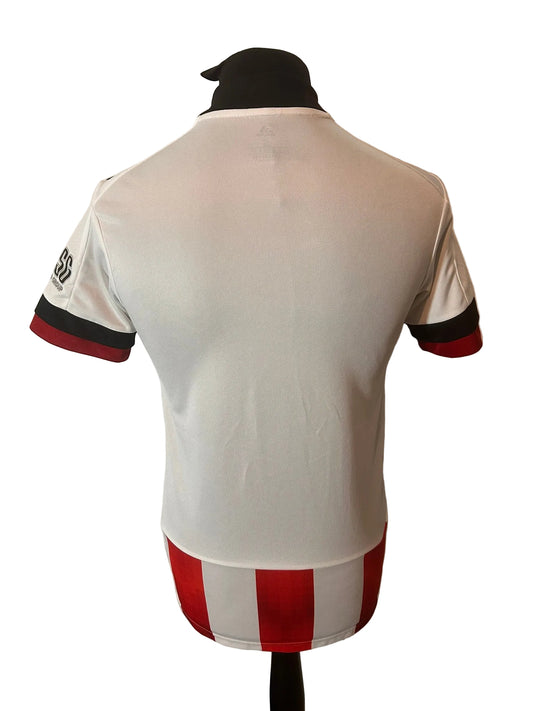 Sheffield United 2020-21 home football shirt, red and white, small, Adidas, back