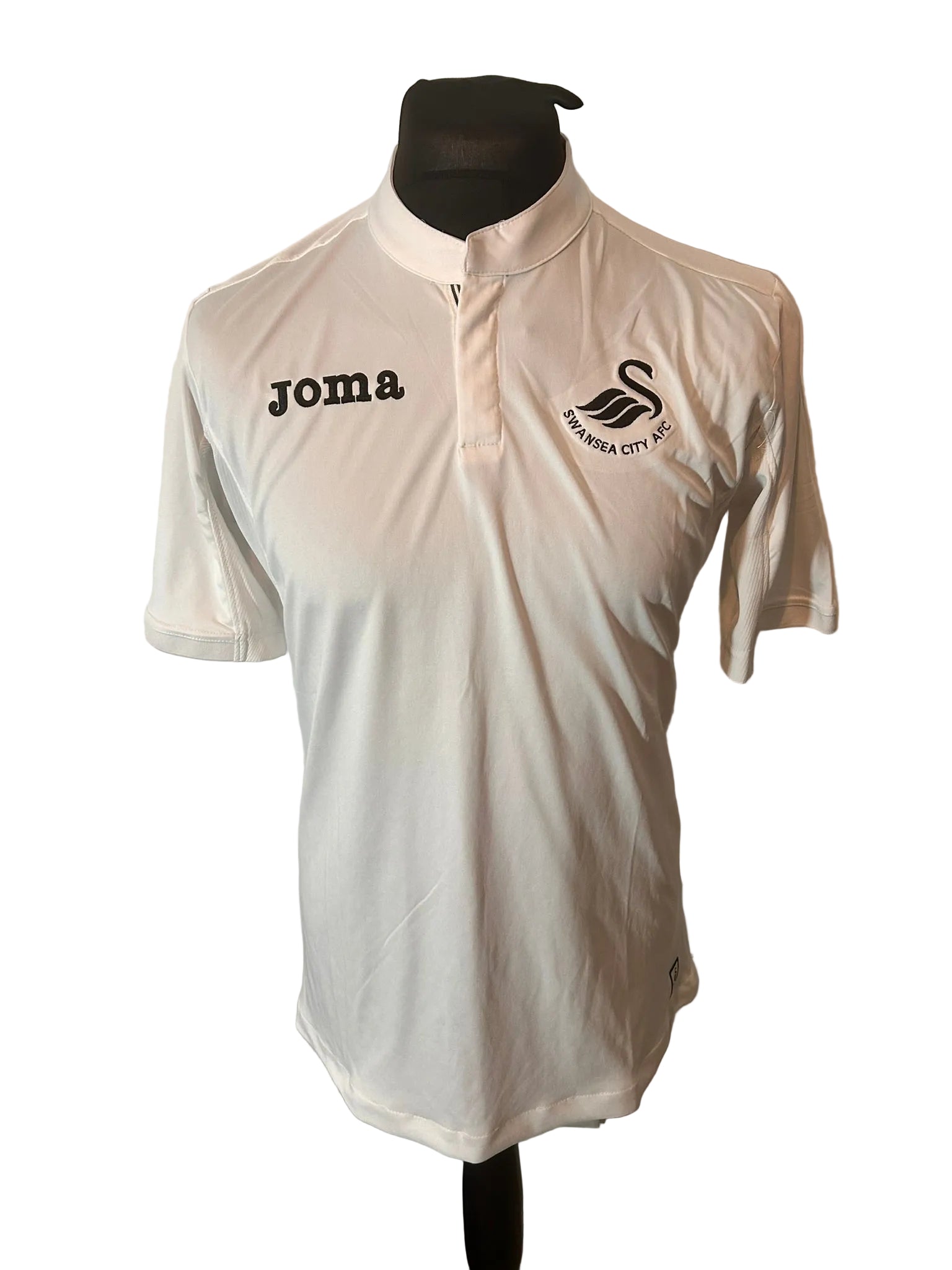 Swansea City 2016-17 home football shirt, white, large, Joma, front