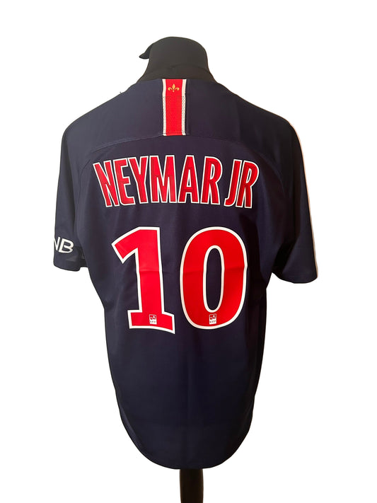 PSG, Paris Saint Germain 2018-19 home football shirt, Nike, extra large, XL, navy, Neymar, back